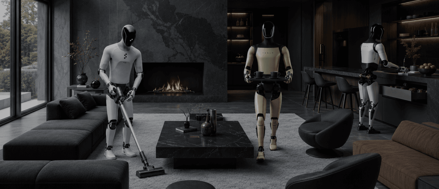 Humanoid robots operating in a modern living space